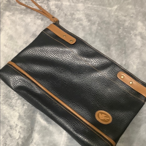 Black and Tan Leather Men's Bag - Picture 1 of 1